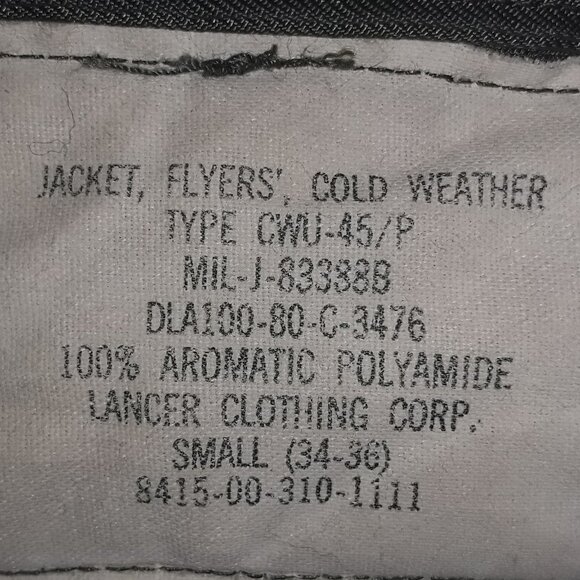 Lancer Clothing Corp. mens small cold weather heavy jacket, Army green - Picture 8 of 11